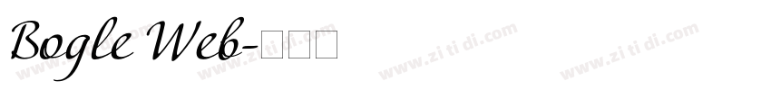 Bogle Web字体转换